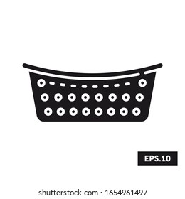 Laundy basket icon, laundry basket sign/symbol Vector