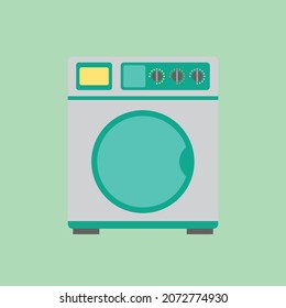 Laundy Cartoon Flat Vector Illustration