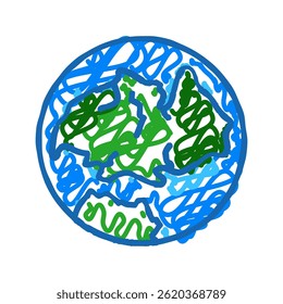 laurasia earth continent map doodle icon sketch vector. laurasia earth continent map sign. isolated symbol illustration