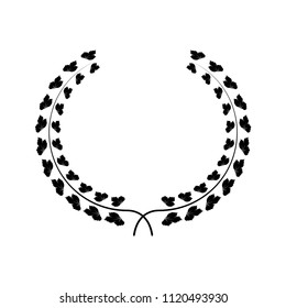 laureal wreath icon vector template