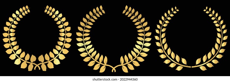 Laurel bay leaf silhouette icon