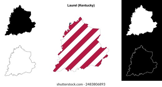 Mapa de Laurel County (Kentucky)