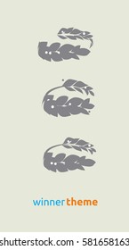 laurel crown logo variants