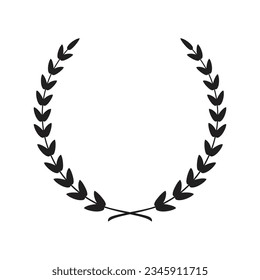 Laurel icon design element suitable for websites, print design or app editable background