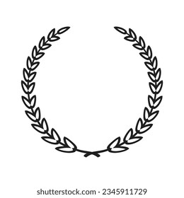 Laurel icon design element suitable for websites, print design or app editable background