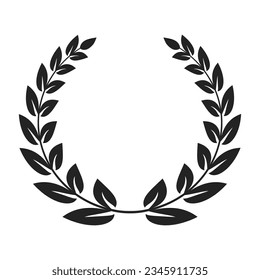 Laurel icon design element suitable for websites, print design or app editable background