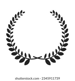 Laurel icon design element suitable for websites, print design or app editable background