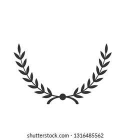 Laurel icon isolated on white background. Vector