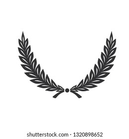 Laurel icon isolated on white background. Vector
