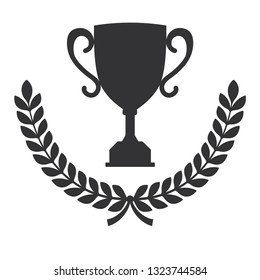 Laurel icon isolated on white background. Vector