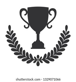 Laurel icon isolated on white background. Vector