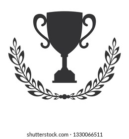 Laurel icon isolated on white background. Vector
