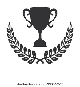 Laurel icon isolated on white background. Vector