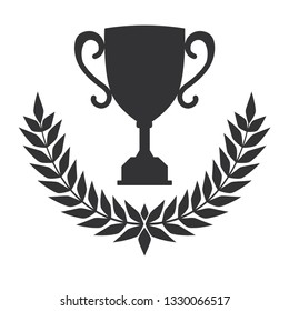 Laurel icon isolated on white background. Vector