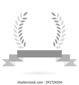 Laurel icon isolated on white background. Vector art.
