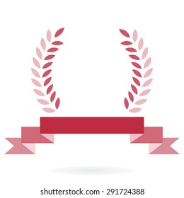 Laurel icon isolated on white background. Vector art.