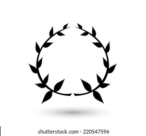 Laurel icon vector