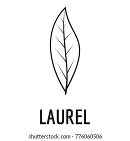 Laurel leaf icon. Simple illustration of laurel leaf vector icon for web