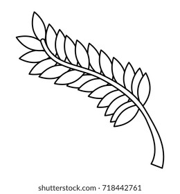 laurel leaf isolated icon