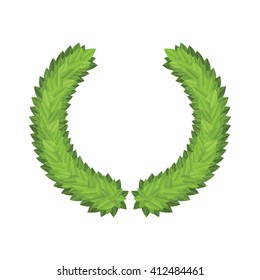 Laurel Leaf Tree Green Wreath Winner Award
