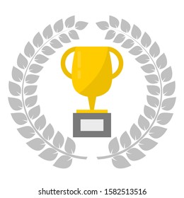laurel leaves winner award vector