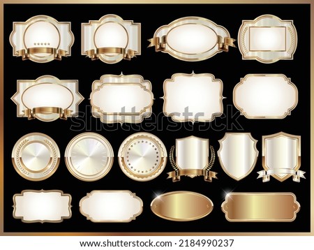 laurel, premium, icon, set, no.1, ribbon, bestseller, ranking, award, sales, top, luxury, hall of fame, gorgeous, matching, golden, crest, classic, vintage, winner, frame, vector, award, symbol.