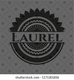 Laurel realistic black emblem