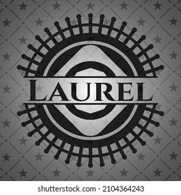 Laurel realistic dark emblem. Vector Illustration. Detailed. 