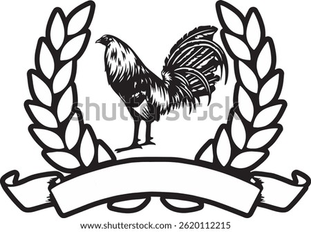 laurel rooster logo gallo partido figth
