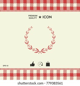 Laurel symbol wreath