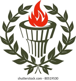 Laurel Torch Emblem
