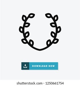 Laurel vector icon