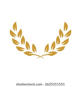  laurel vector logo design, icon, laurel symbol that can be edited according to your wishes
