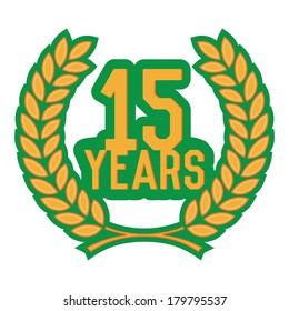 laurel wreath 15 years