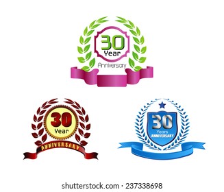 Laurel wreath 30 years set