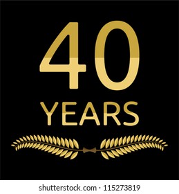 laurel wreath 40 years