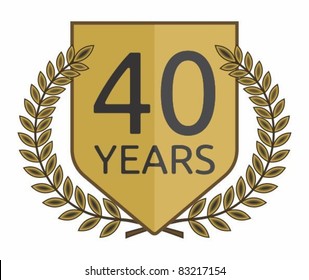 laurel wreath 40 years