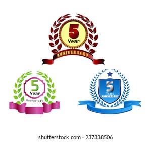 Laurel wreath 5 years set