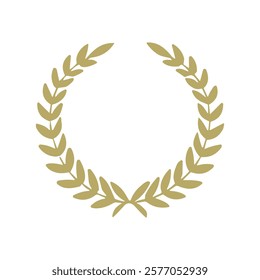 laurel wreath. award icon. triumph badge