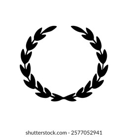 laurel wreath. award icon. triumph badge