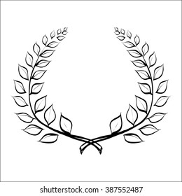 laurel wreath award  vector