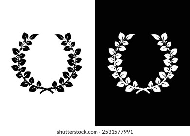 laurel wreath award vector design