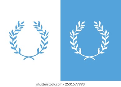 laurel wreath award vector design