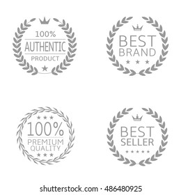 Laurel wreath badge set Authentic product Best brand Best seller Premium quality