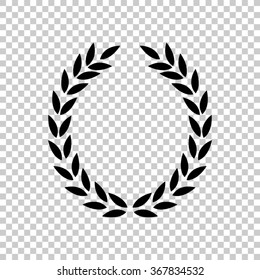 Laurel Wreath  - black vector icon