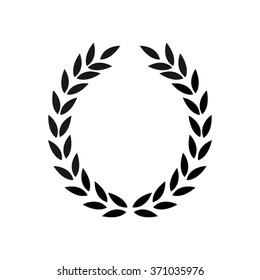 Laurel Wreath  - black vector icon