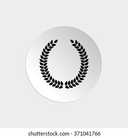 Laurel Wreath  - black vector icon