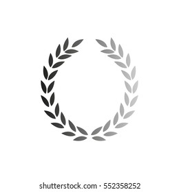 Laurel Wreath -  black vector icon
