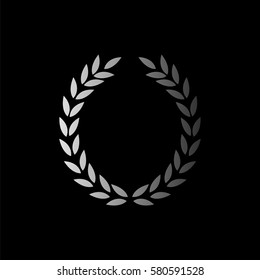 Laurel Wreath -  black vector icon