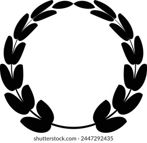 Laurel Wreath , circle, illustration, border, element, vector, design, round, wreath, leaf, nature, art, hand, graphic, card, invitation, laurel, decoration, fashion, vintage, background, badge,